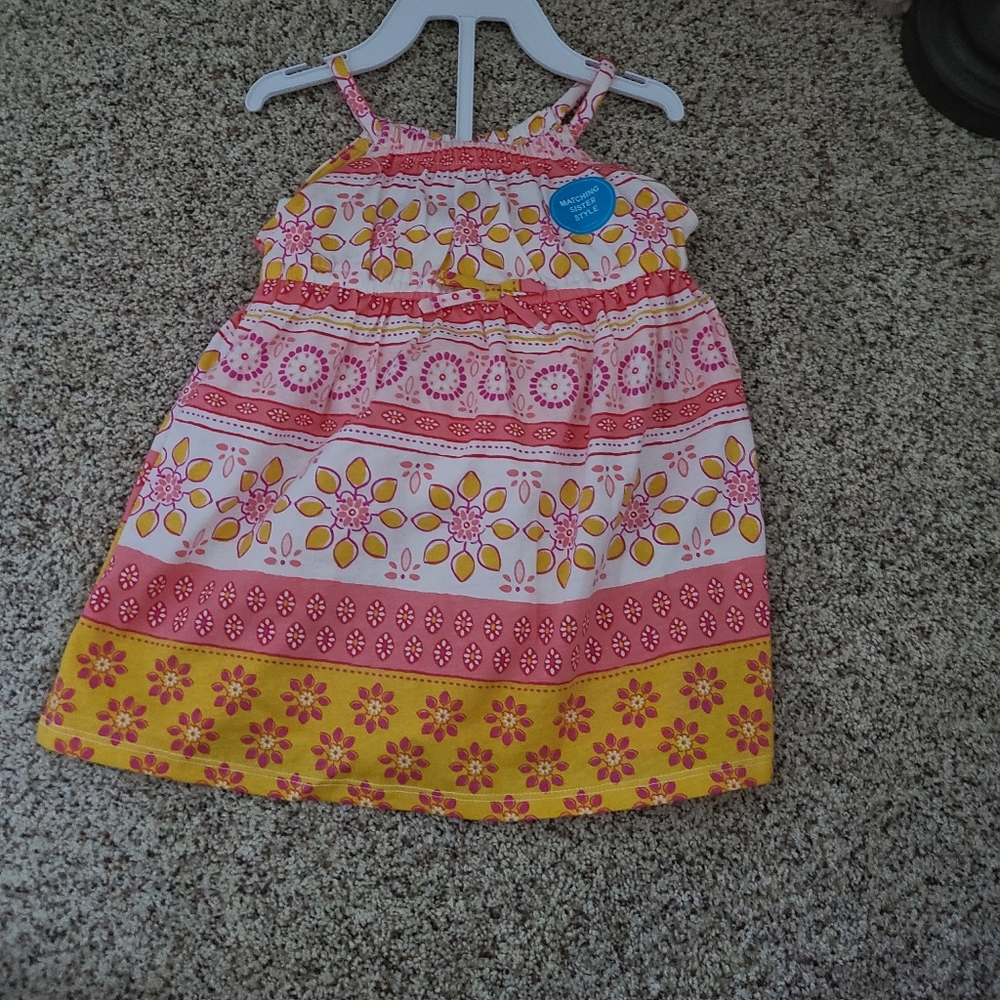 Baby Girl Carter's Mixed Print Tank Dress - Picture 3 of 4